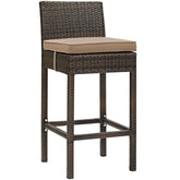 Conduit Outdoor Patio Wicker Rattan Bar Stool Modway Model: eei-2799